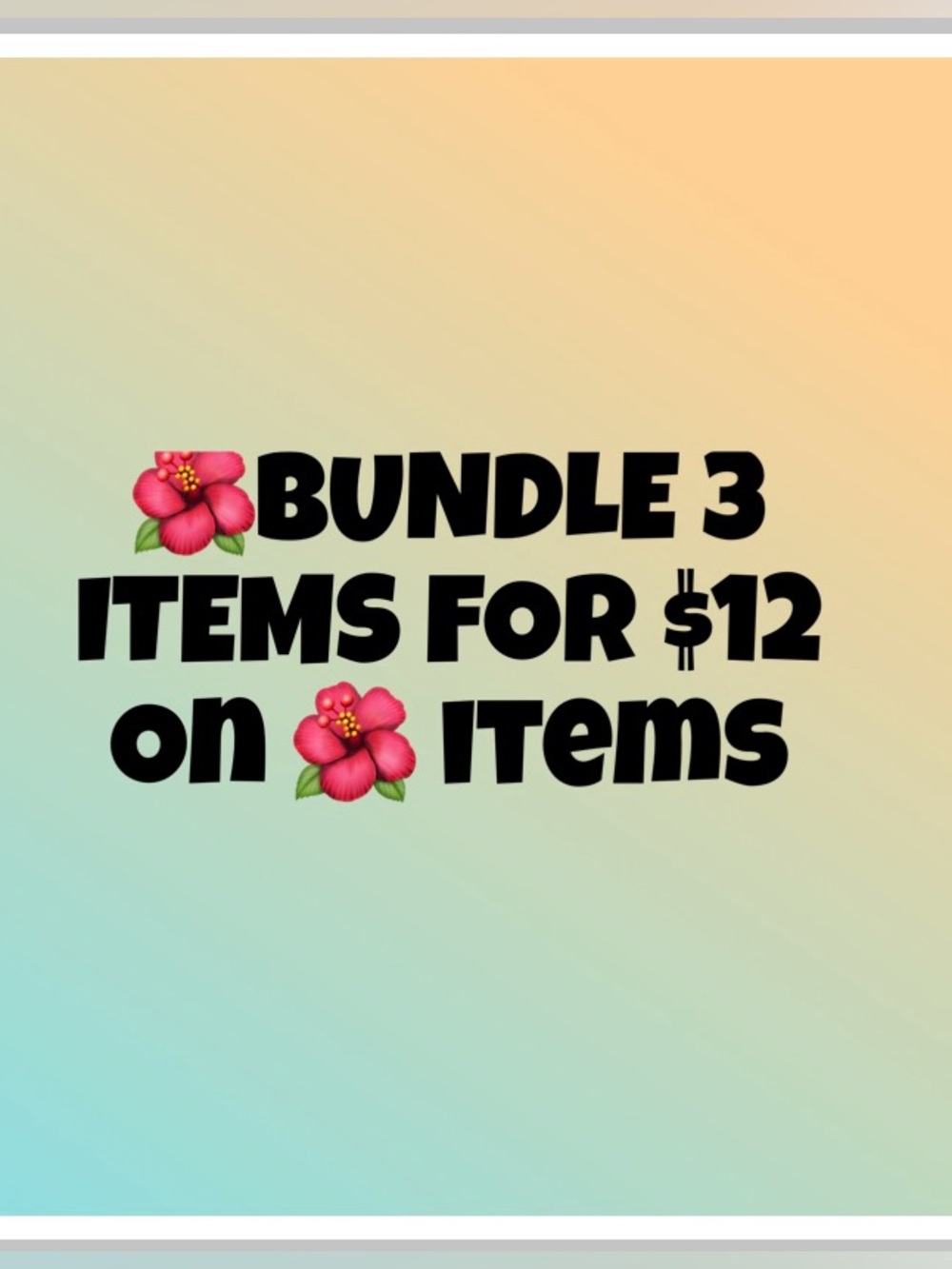 🌺Limited time 3 items for $12 only for 🌺 items.
